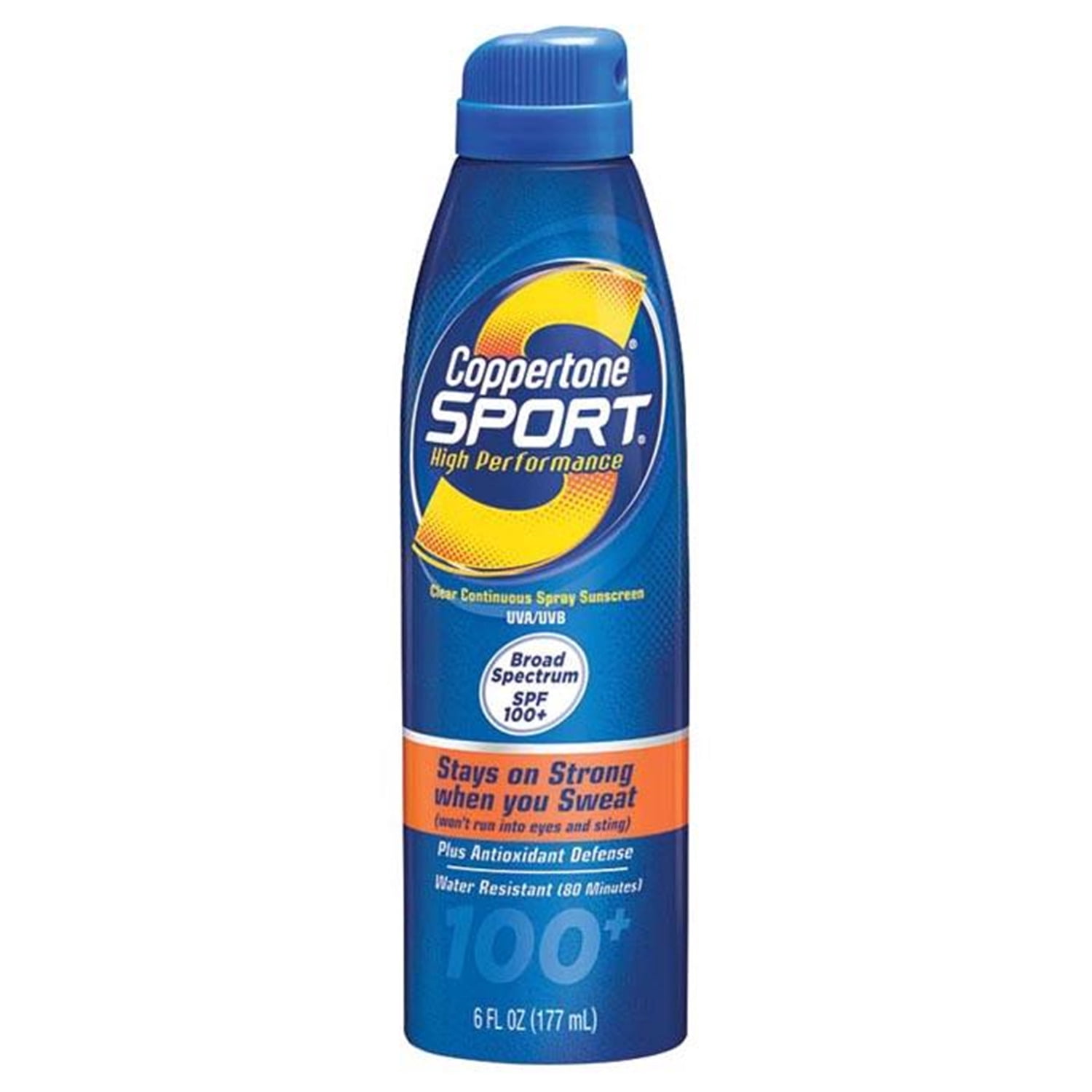 Coppertone Sport High Performance Spray Sunscreen,Teen, Adult, SPF 100, 6 oz