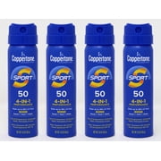 Coppertone Sport SPF 50 CS Travel Spray, 1.6 Ounce Pack of 4