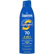 Coppertone Sport Sunscreen Spray, SPF 70 Spray Sunscreen, 5.5 Oz