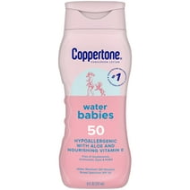 Coppertone WaterBabies SPF 50 Baby Sunscreen Lotion, Sunscreen SPF 50, 8 Fl Oz