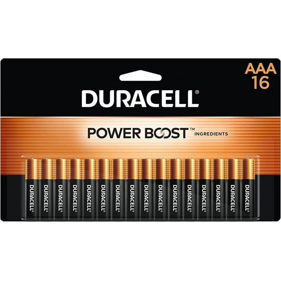 Coppertop AAA Batteries with Power Boost Ingredients, 16 Count Pack Triple A with Long-lasting Power, Alkaline AAA for Household and Office Devices