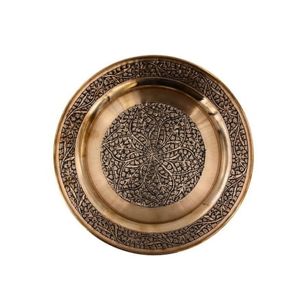 Kashmiri Copper Plate - Hand Engraved Design
