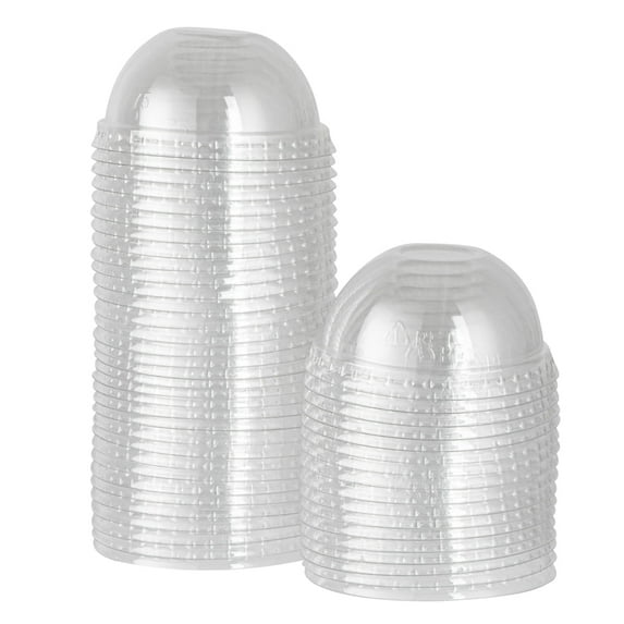 Coppetta Round Clear Plastic To Go Cup Dome Lid - Fits 3 oz - 200 count box