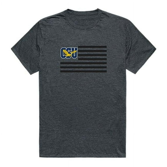 Coppin State University Men Flag T-Shirt, Heather Charcoal - Small