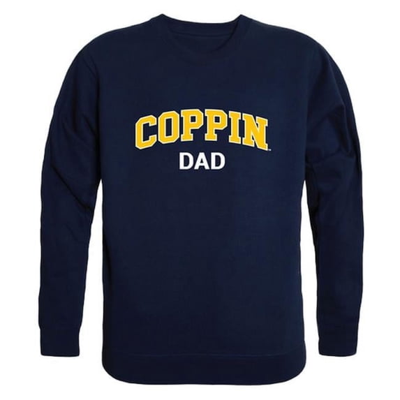 Coppin State University Mens Dad Crewneck T-Shirt, Navy - Small