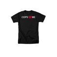thumbnail image 1 of Cops Love/Heart Me Humorous Funny Saying Adult T-Shirt, 1 of 1