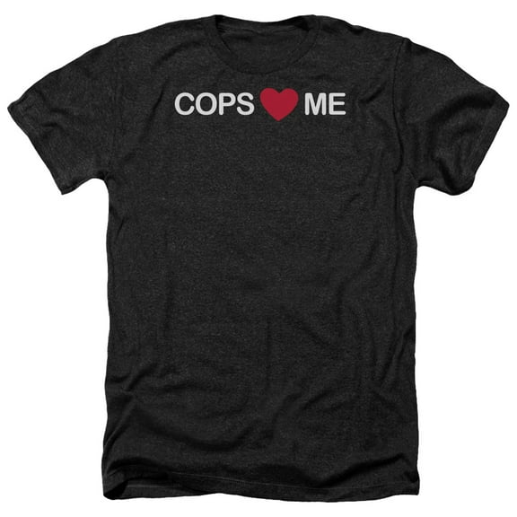 - Cops Love Me - Heather Short Sleeve Shirt - Medium