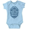 thumbnail image 1 of Cops Make Babies Police Parents Baby Romper Boys or Girls Infant Baby Brisco Brands 12M, 1 of 6