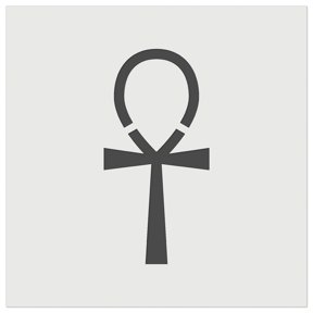 Coptic Cross Ankh Egyptian Hieroglyphic DIY Cookie Wall Craft Stencil - 3.5 Inch
