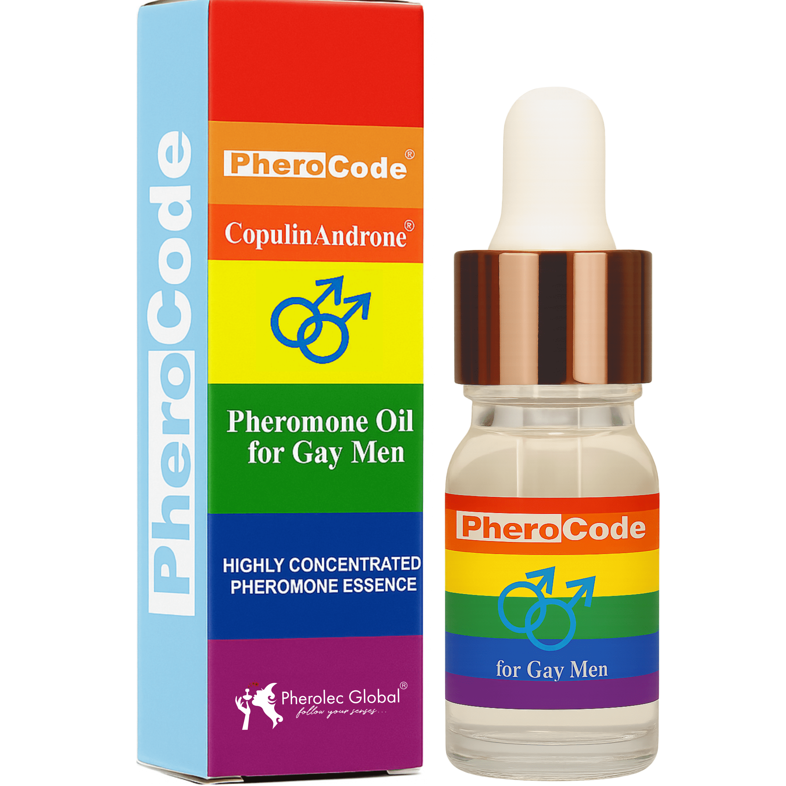 Gay Pheromone Cologne for Men Original CopulinAndrone 0.17 fl oz - 48-Hour Long Lasting Body Oil Crafted for Gay Men - Men's Cologne Perfume Pheromone Oil with Natural Orange Blossom and Sandalwood
