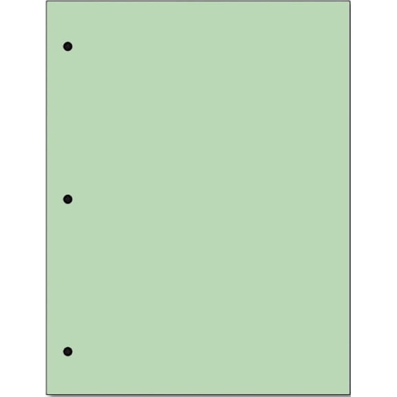 Copy And Printing Color Paper, 20. 3 Hole Punch 500 Sheets Per Ream. (Green)