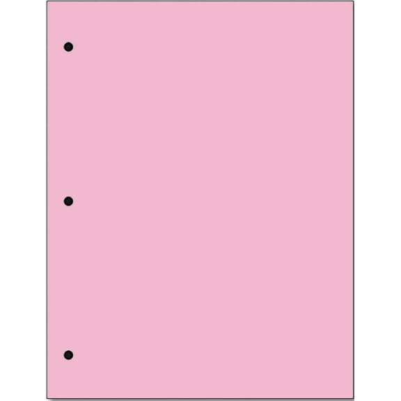Copy And Printing Color Paper, 20. 3 Hole Punch 500 Sheets Per Ream. (Pink)