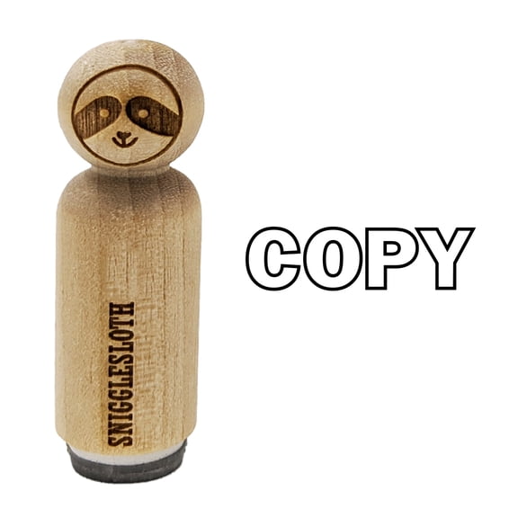 Copy Bold Text Outline Rubber Stamp for Scrapbooking Crafting Stamping - Medium 1 Inch