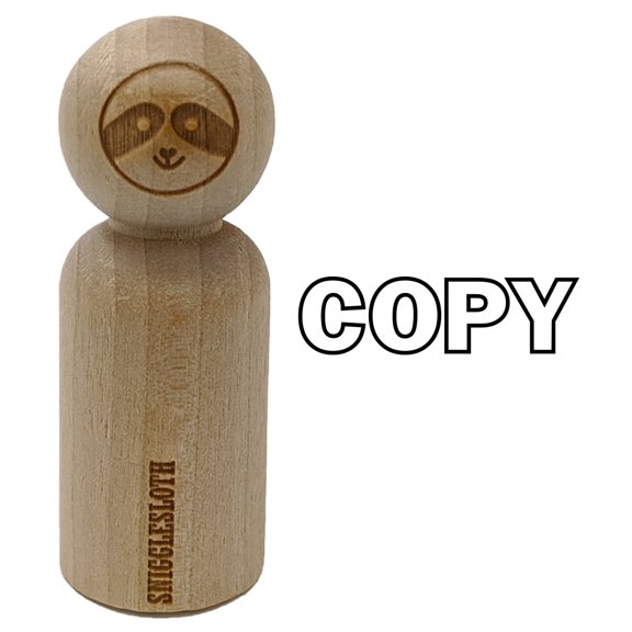 Copy Bold Text Outline Rubber Stamp for Scrapbooking Crafting Stamping - Small 3/4 Inch