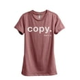 thumbnail image 1 of Copy CTRL C Women's Fashion Relaxed T-Shirt Tee Heather Rouge Small, 1 of 3