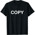 thumbnail image 1 of Copy Cat Funny Halloween Costume T-Shirt T-ShirtMen and women, Black T-shirt, size: Extra large S-4XL, 1 of 4
