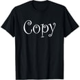 thumbnail image 1 of Copy Cat Matching Couples Twin Halloween Costume T-shirt T-ShirtMen and women, Black T-shirt, size: Extra large S-4XL, 1 of 4
