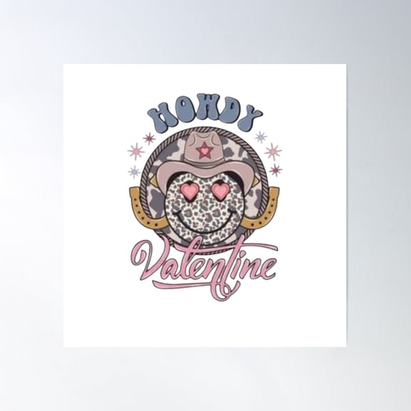 Copy Of Copy Of Copy Of Howdy Howdy T Shirt, Cowgirl, Rodeo, Eeho, Nashville, Bridesmaid Gifts, Western, Country Girl Poster Wall Art, Modern Wall Decor For Living Room Bedroom, 24x36 UNFRAMED