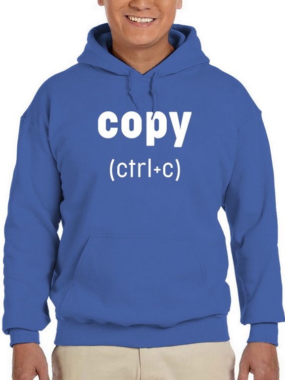 Copy, Ctrl C Hoodie Men -GoatDeals Designs, Male Large
