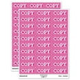 thumbnail image 1 of Copy Double Line Border Document Sticker Set - Hot Pink - Matte Finish - 1.75" Medium, 1 of 7