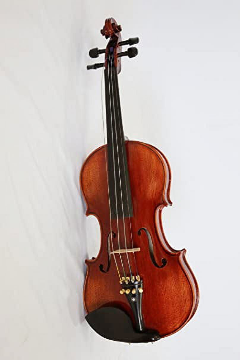 Copy Guarnieri 4/4 Advanced Violin Outfit, Great Varnish and Tonality, Dominant Strings & Pernambuco Bow