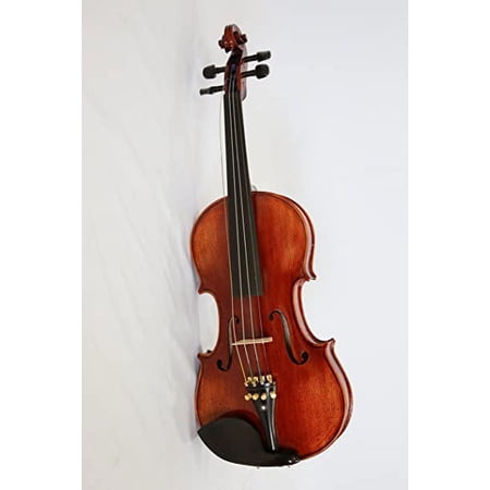 Copy Guarnieri 4/4 Advanced Violin Outfit, Great Varnish and Tonality, Dominant Strings & Pernambuco Bow