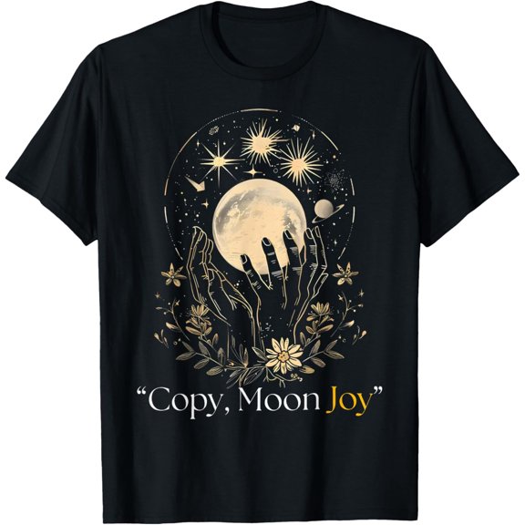Copy Moon Joy Gold Moon Graphic Tee T-Shirt