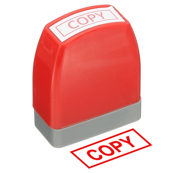 Copy Notice Stamp Self Inking, Red Ink Office Stamps Pre Inked Message Stamp Refillable Business Stamp, Red