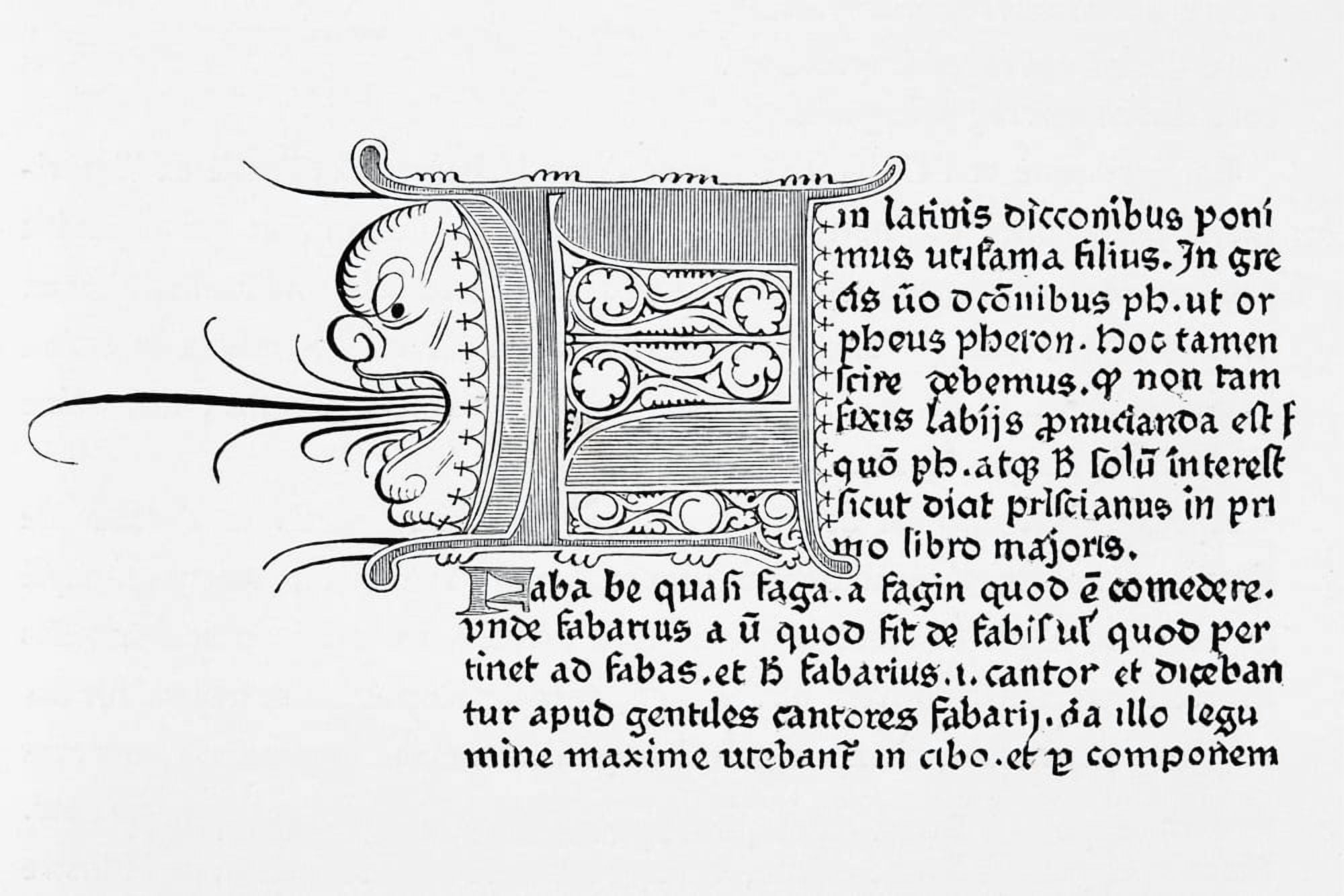 Copy Of A Page From Catholicon Printed In Mainz 1460 By Johannes Gutenberg Canvas Art - Ken Welsh Design Pics (34 x 22)