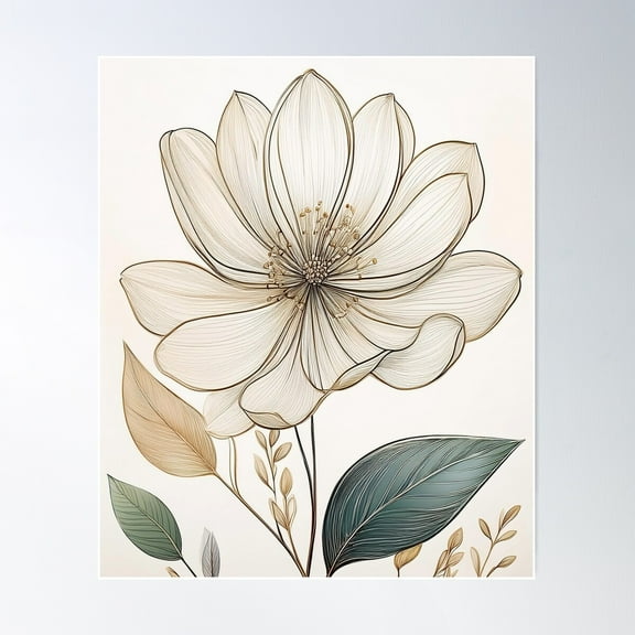 Copy Of Abstract Metallic Flow – Liquid Gold And Silver Art Poster Wall Art, Modern Wall Decor For Living Room Bedroom, 8x12 UNFRAMED