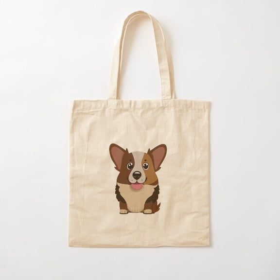 Copy Of Copy Of Cute Dog, E Canvas Tote Bags, Reusable Shopping Bag