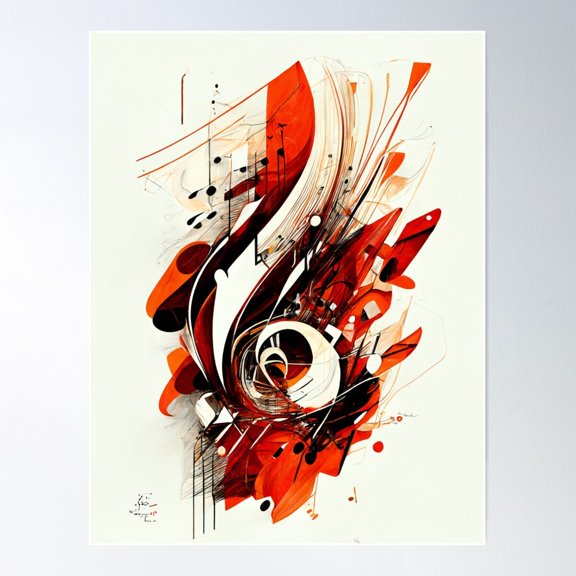Copy Of Irish Abstract 061 Poster Wall Art, Modern Wall Decor For Living Room Bedroom, 8x12 UNFRAMED