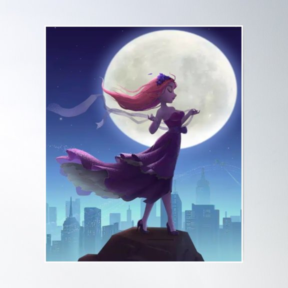 Copy Of Moonlight Show Poster Wall Art, Modern Wall Decor, 16x24 UNFRAMED