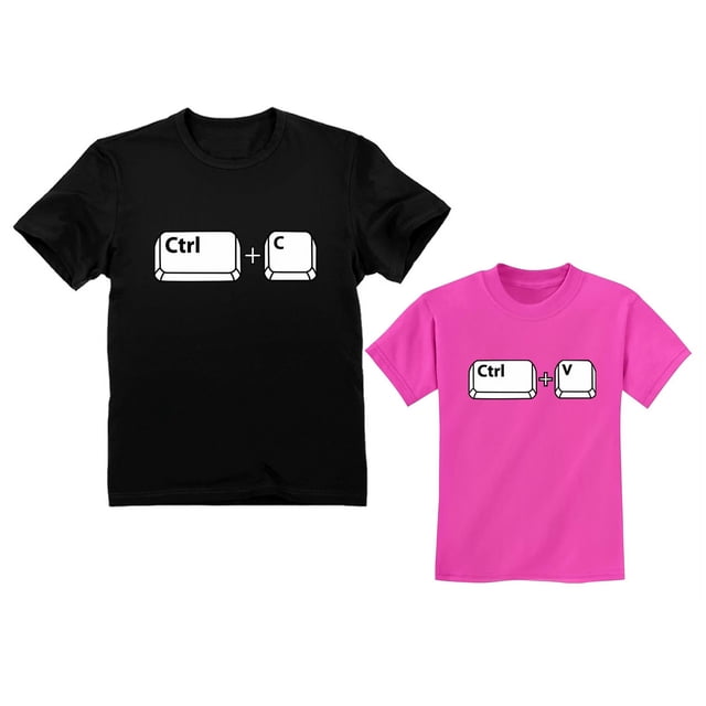Copy Paste Matching Set T-Shirts For Father & Son Daughter Toddler ...