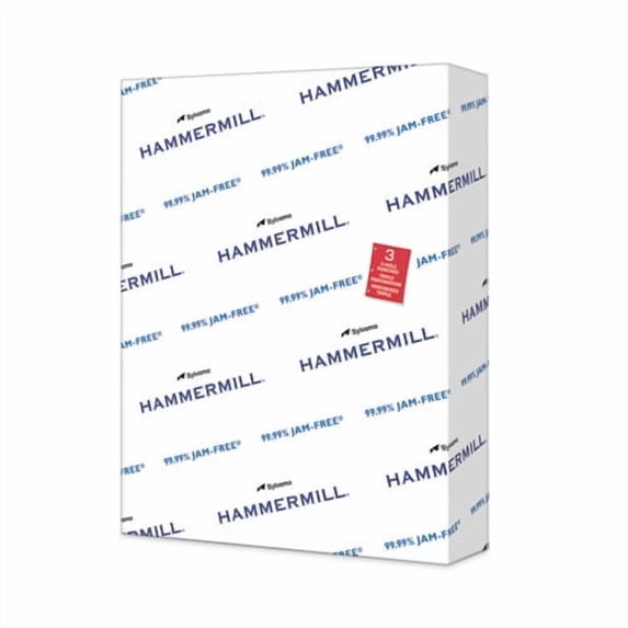 Copy Plus Print Paper, 92 Bright, 3-Hole, 20 lb Bond Weight, 8.5 x 11, White, 500/Ream | Bundle of 2