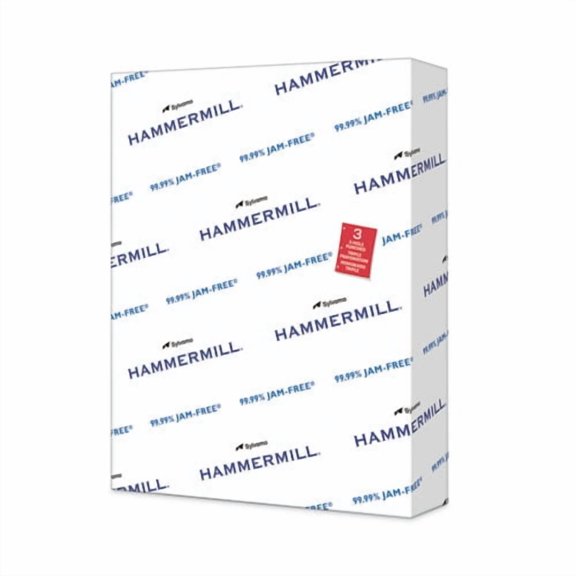 Copy Plus Print Paper, 92 Bright, 3-Hole, 20 lb Bond Weight, 8.5 x 11, White, 500/Ream | Bundle of 2