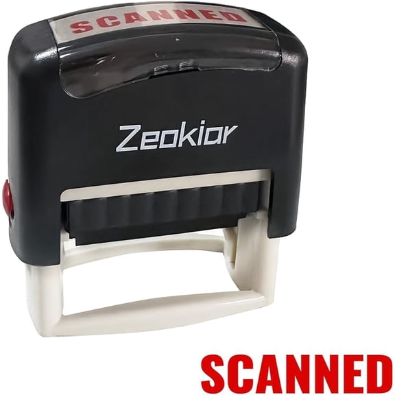 Copy Stamp Self Inking Stamp for Office, Business Rubber Stamps with Clear Impression, Red Ink