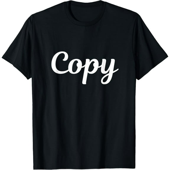 Copy T-shirt - For Fathers and Mothers T-ShirtMen and women, Black T-shirt, size: Extra large S-4XL