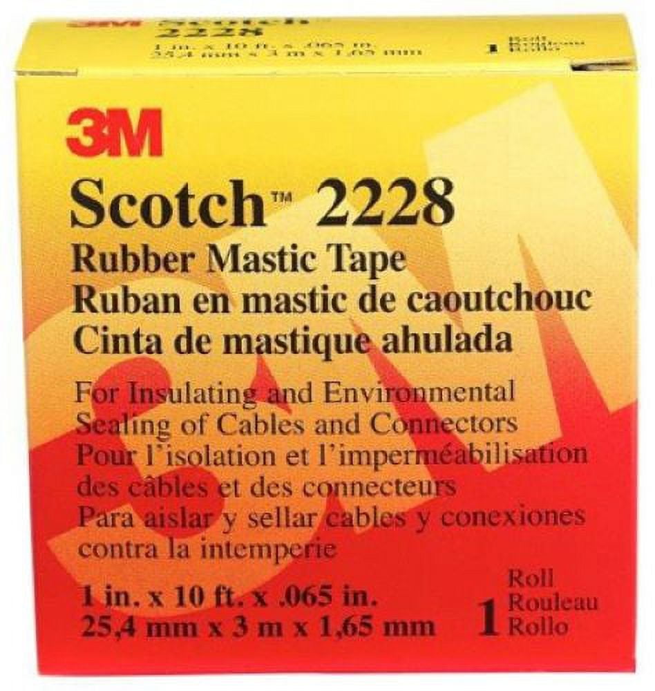 Copy of 3M Company 50727-BA-5 1" x 10' Roll Of Professional Grade Electrical Rubber Mastic Tape - Quantity of 4