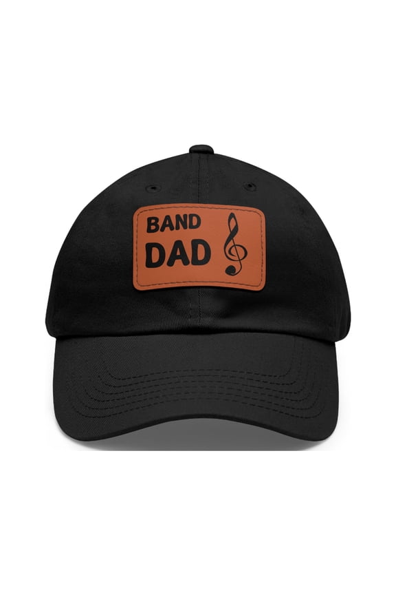 Copy of Band Dad Hat Cap Strap Back Marching Band Treble Clef Music