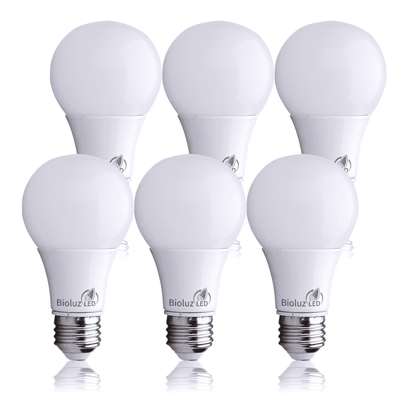 Bioluz LED 60 Watt LED Light Bulbs Non Dimmable