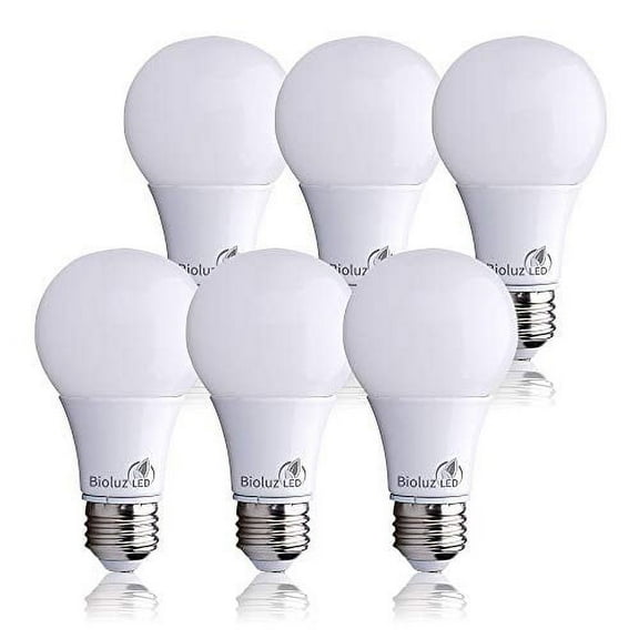 Bioluz LED A19 40 Watt LED Light Bulbs Non Dimmable