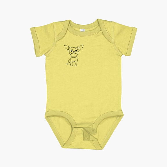 Copy of Funny dog short-haire chihuahua Short Sleeve Baby One-Piece - 1601