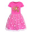 thumbnail image 1 of Copybara Girls' Dress with pure cotton short sleeved top and mesh skirt, suitable for children aged 4-10, 1 of 3