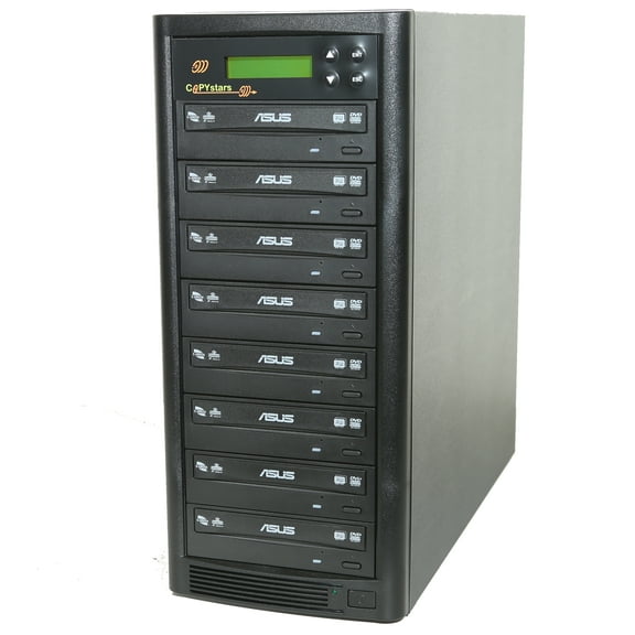 Copystars CD Dvd Duplicator 1 to 7 Target Sata CD DVD Burner Disc Copier tower Support Mdisc