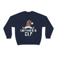 thumbnail image 1 of Copywriter Elf Christmas Unisex Sweatshirt, S-2XL Holidays Xmas Elves, 1 of 9