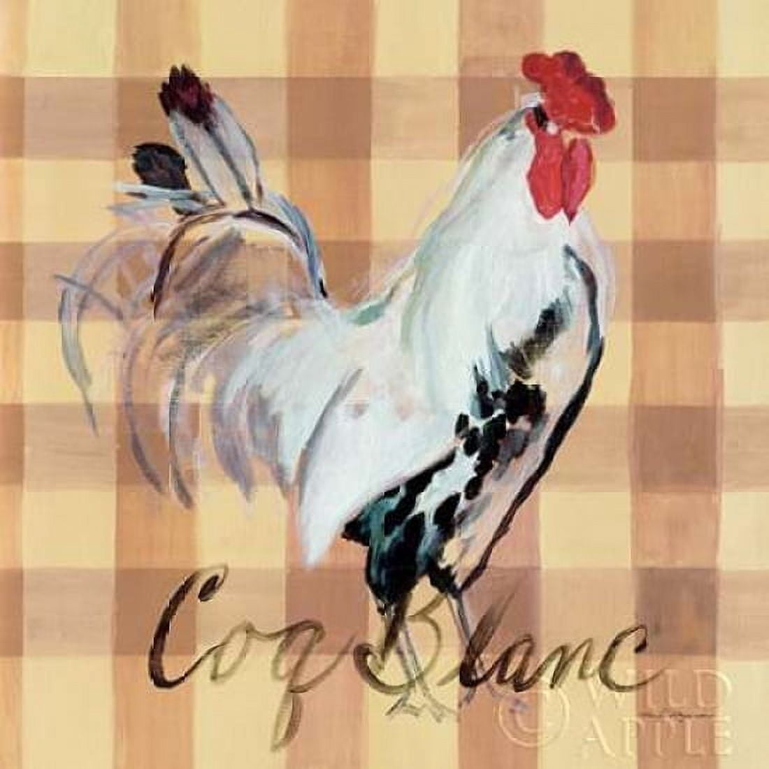 Coq Blanc Canvas Art - Marilyn Hageman (24 x 24)
