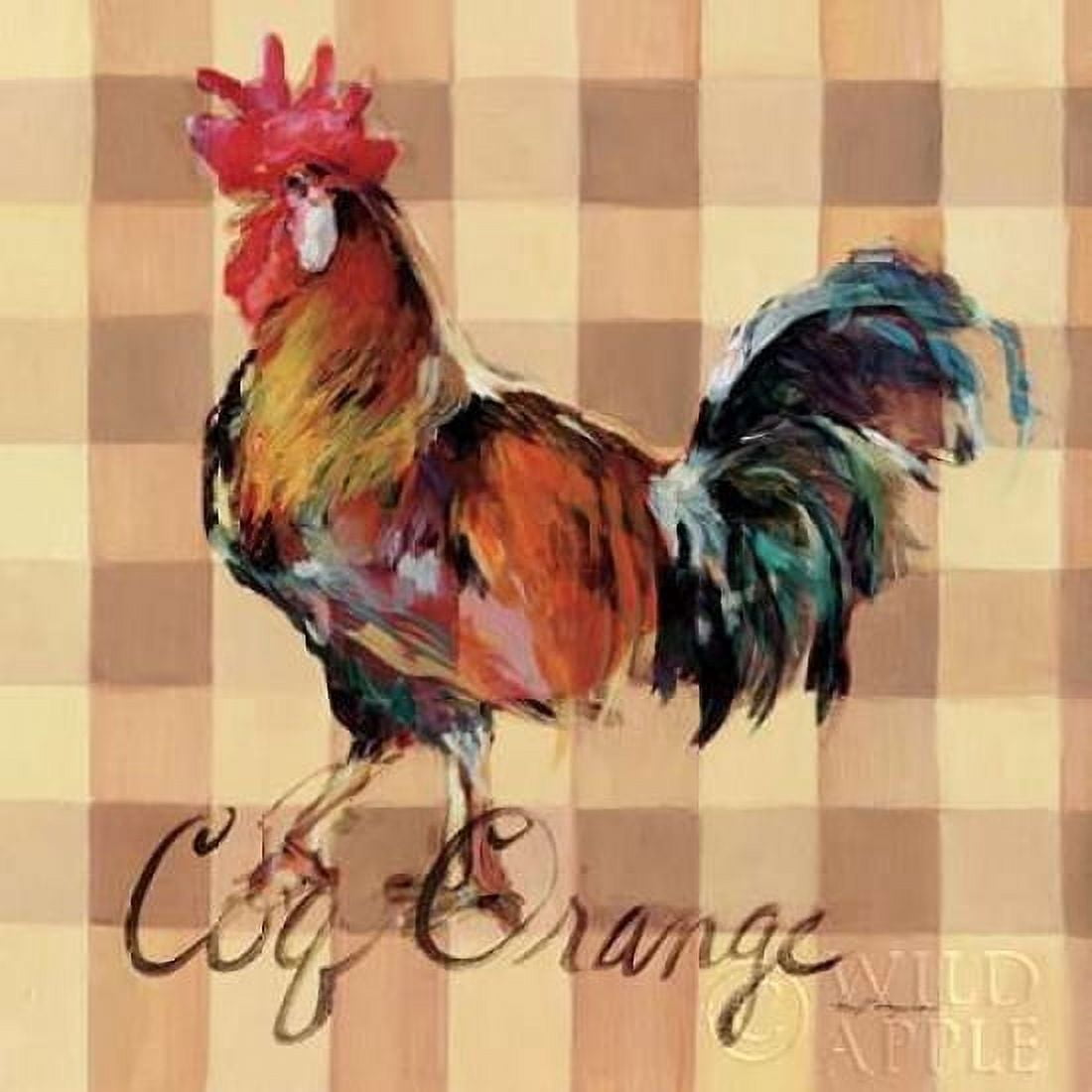 Coq Orange Canvas Art - Marilyn Hageman (24 x 24)