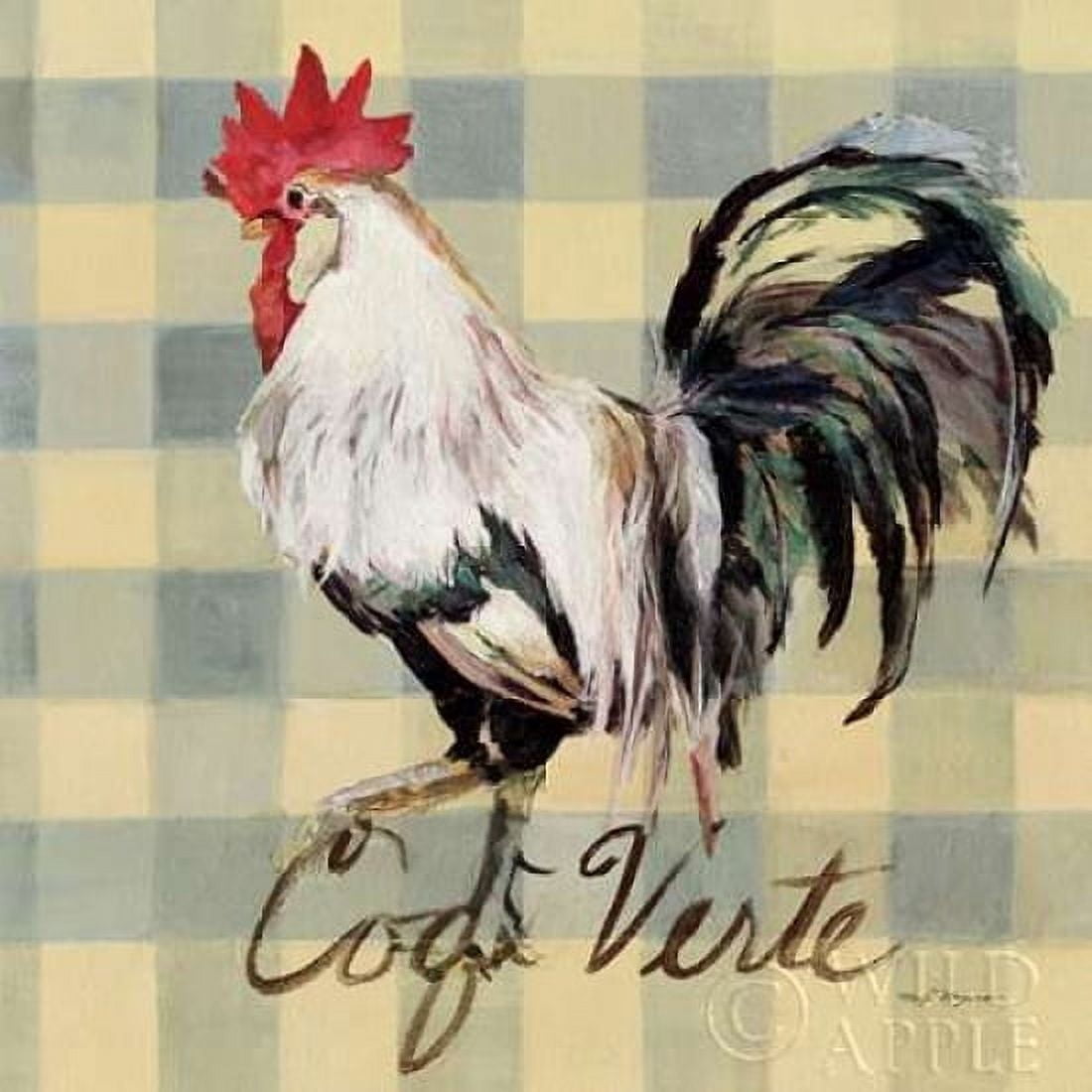 Coq Verte Canvas Art - Marilyn Hageman (24 x 24)