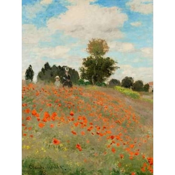 Coquelicots Poster Print by Claude Monet